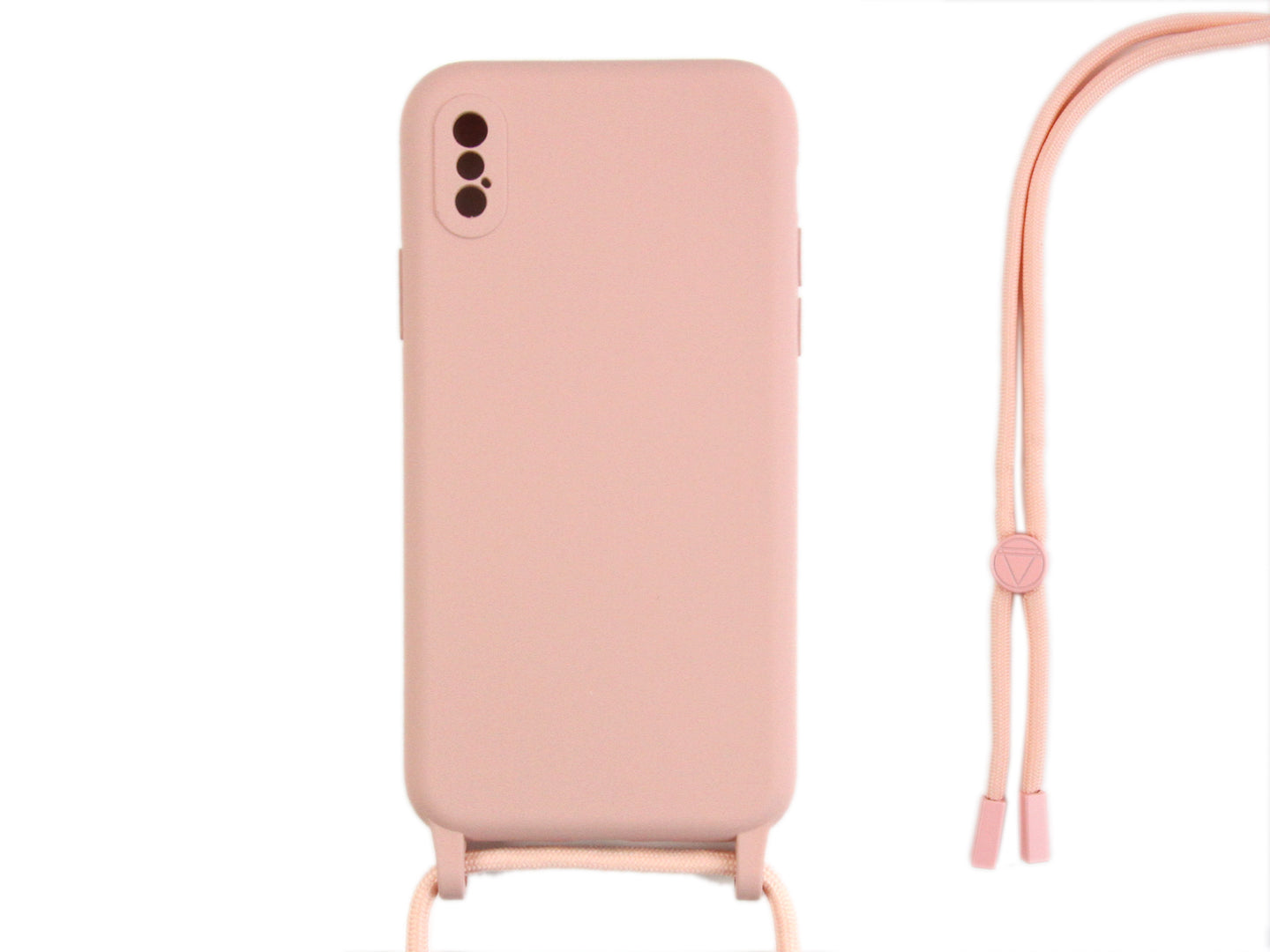 Rixus TPU Necklace Cord Abdeckung für Apple iPhone X, XS Pink