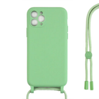 Rixus TPU Necklace Cord Abdeckung für Apple iPhone 11 Pro Max Matcha