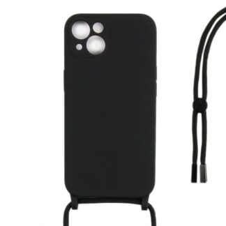 Rixus TPU Necklace Cord Abdeckung für Apple iPhone 13 Mini Black