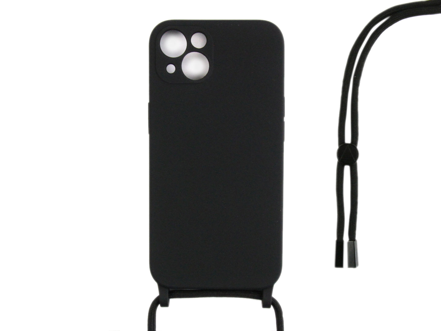 Rixus TPU Necklace Cord Abdeckung für Apple iPhone 13 Mini Black
