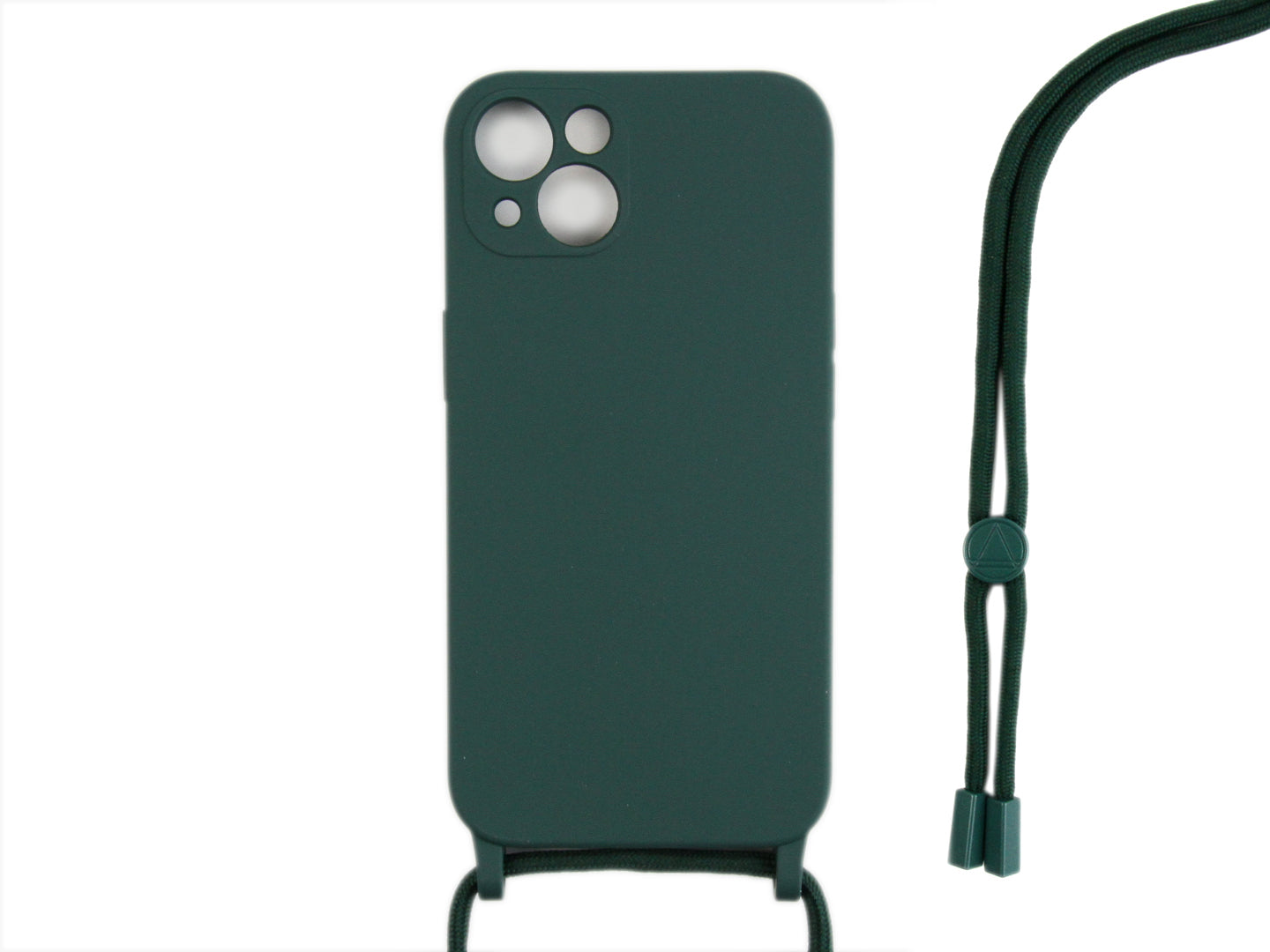 Rixus TPU Necklace Cord Abdeckung für Apple iPhone 13 Mini Dark Green