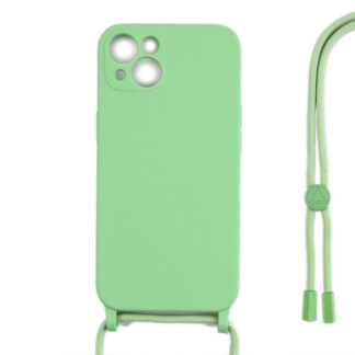 Rixus TPU Necklace Cord Abdeckung für Apple iPhone 13 Mini Matcha