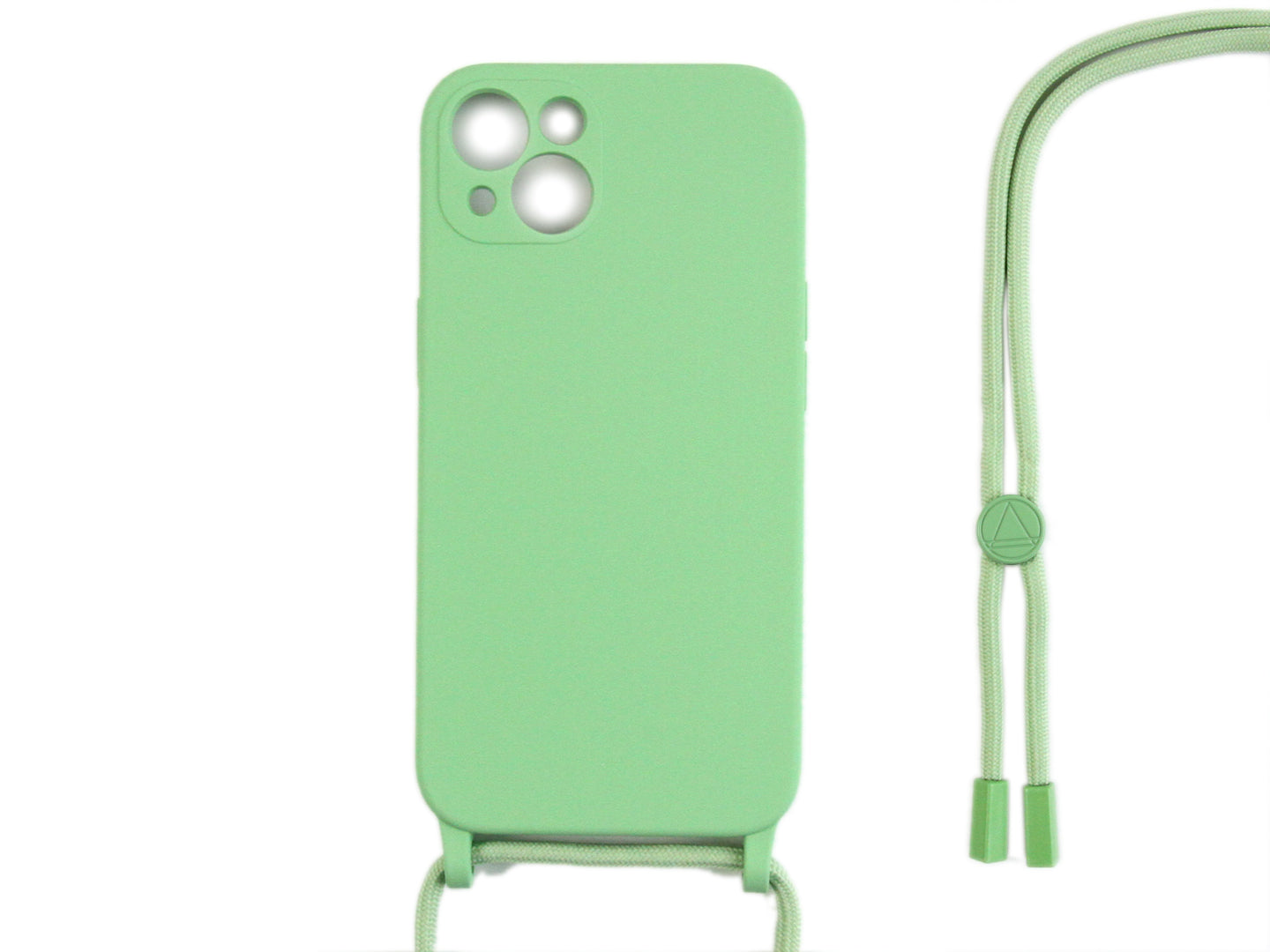 Rixus TPU Necklace Cord Abdeckung für Apple iPhone 13 Mini Matcha