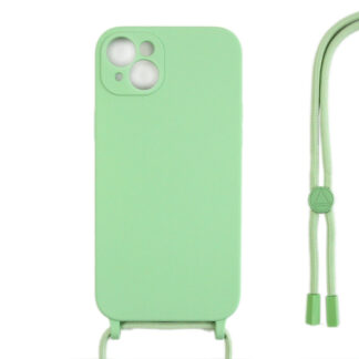 Rixus TPU Necklace Cord Abdeckung für Apple iPhone 14 Matcha