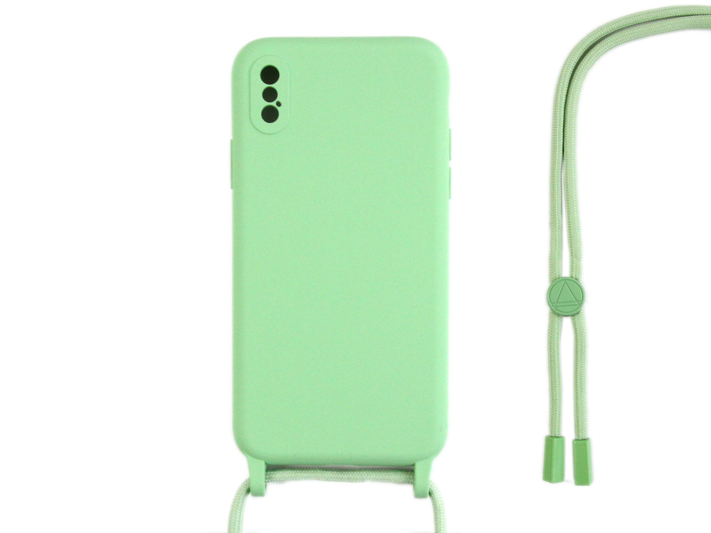 Rixus TPU Necklace Cord Abdeckung für Apple iPhone X, XS Matcha