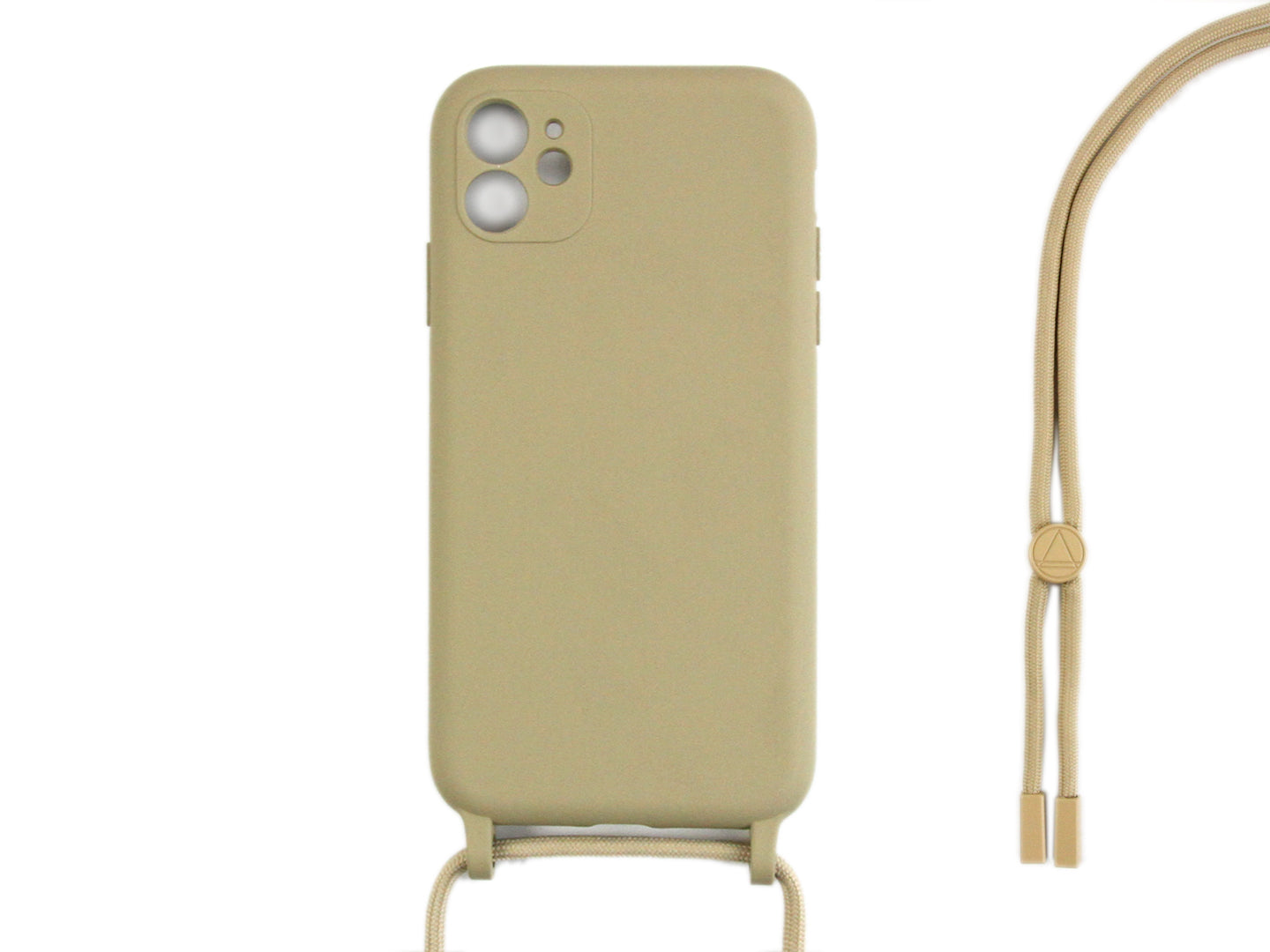Rixus TPU Necklace Cord Abdeckung für Apple iPhone 12 Mini Gold