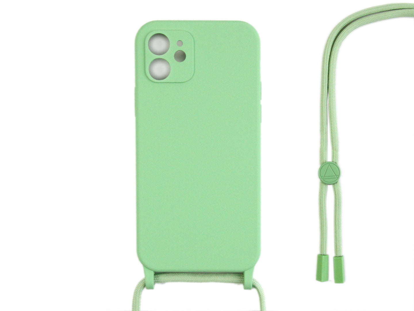 Rixus TPU Necklace Cord Abdeckung für Apple iPhone 12 Mini Matcha