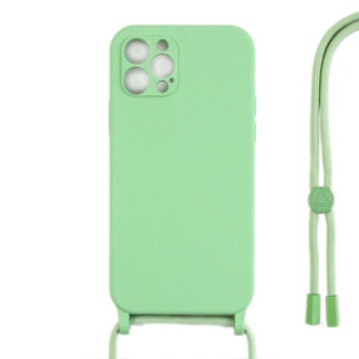 Rixus TPU Necklace Cord Abdeckung für Apple iPhone 14 Pro Matcha