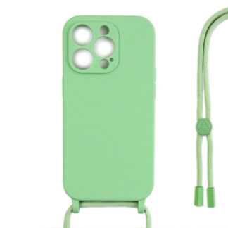 Rixus TPU Necklace Cord Abdeckung für Apple iPhone 14 Pro Max Matcha