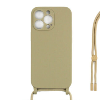 Rixus TPU Necklace Cord Abdeckung für Apple iPhone 13 Pro Gold