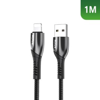 Rixus RXUC30AL Alloy USB To Lightning Anschluss Datenkabel Metal Gray