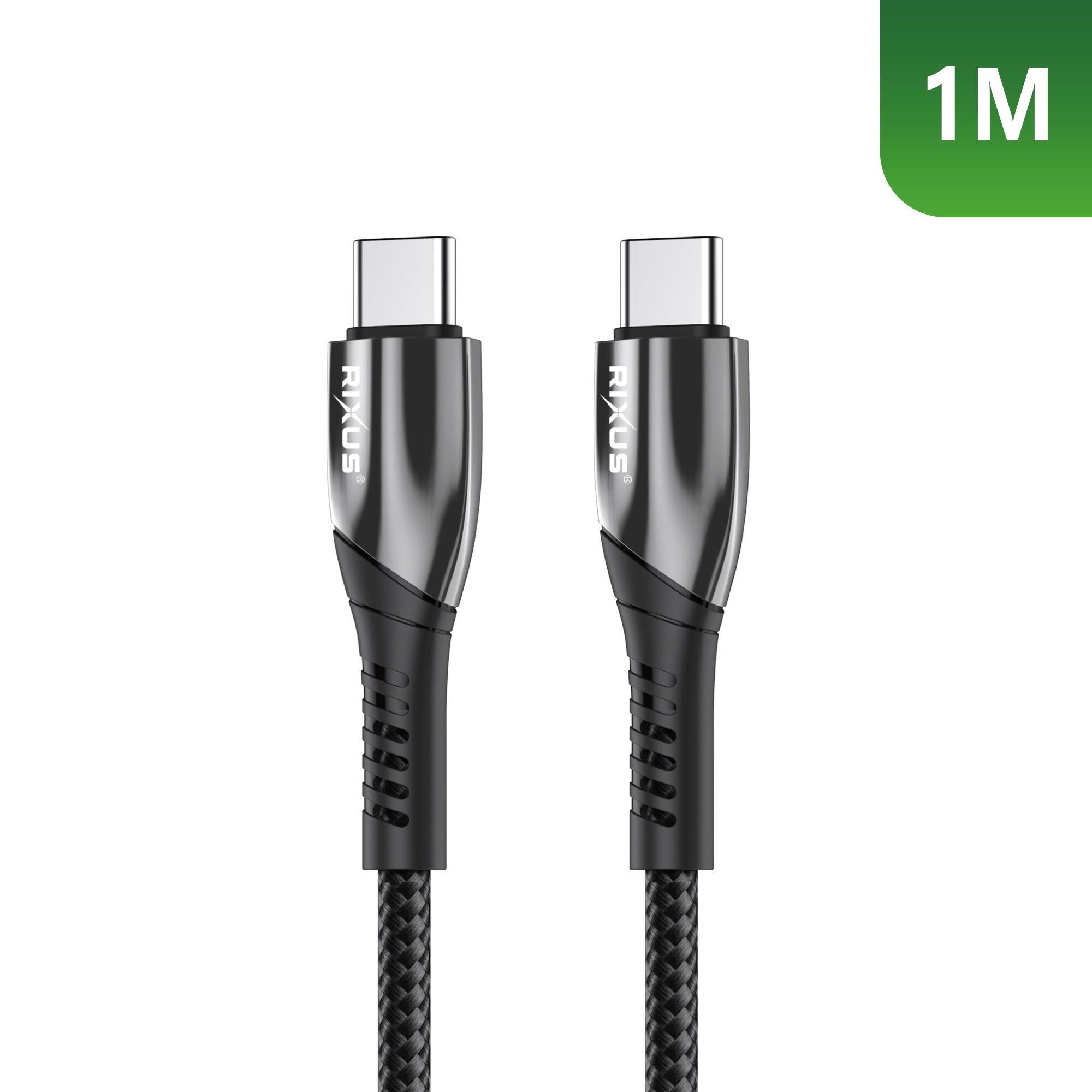 Rixus RXUC30C Alloy USB-C Datenkabel Metal Gray
