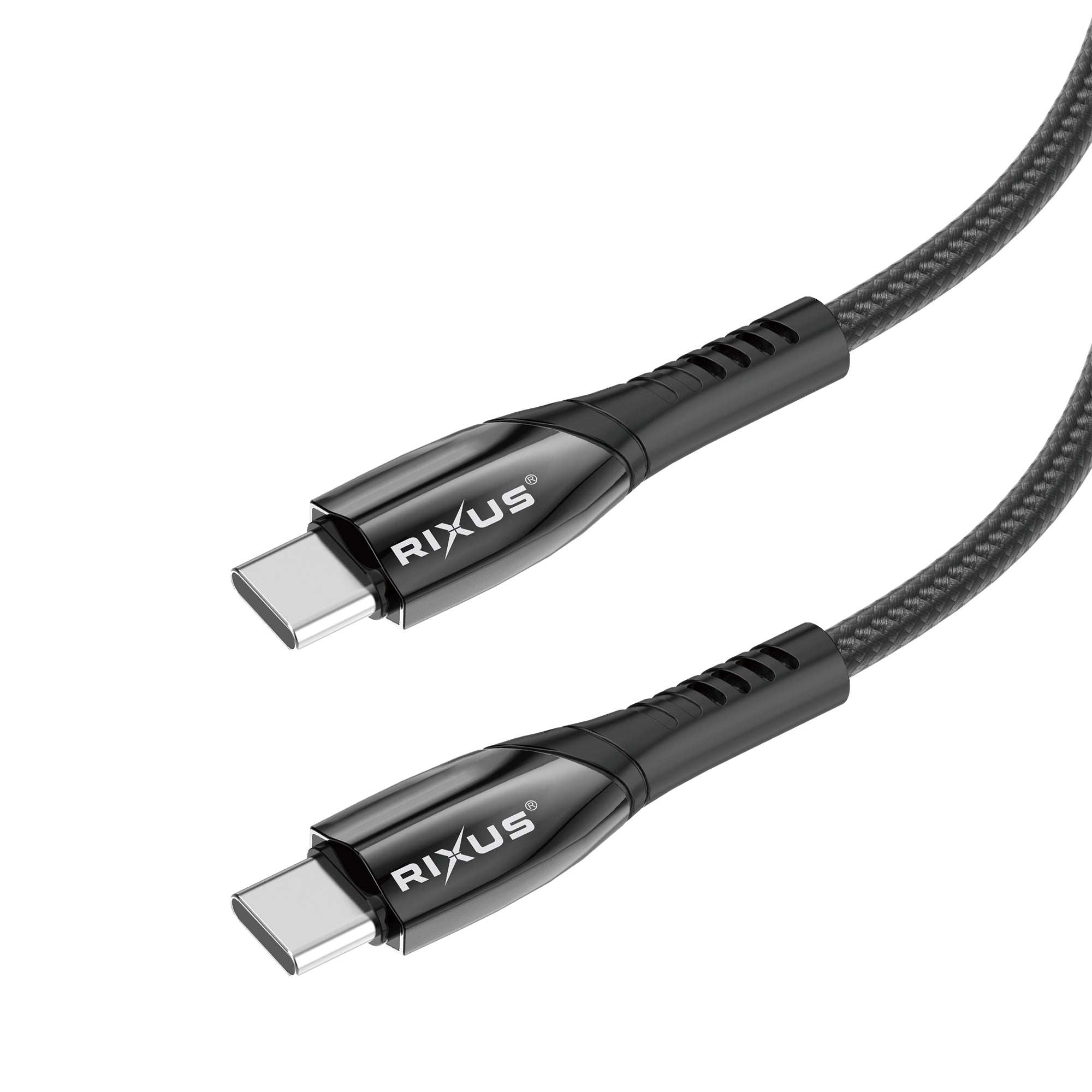 Rixus RXUC30C Alloy USB-C Datenkabel Metal Gray – Bild 2