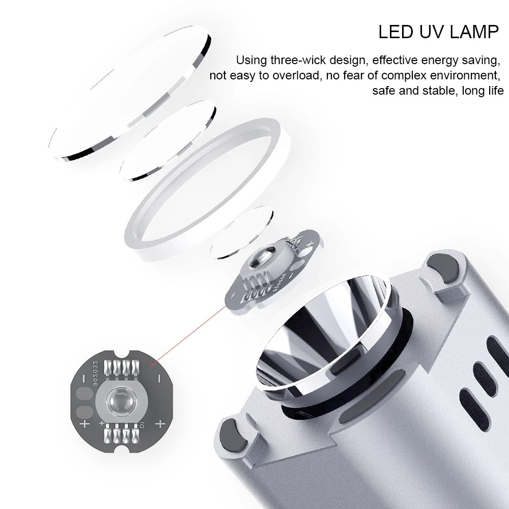 QIANLI iUV Curing Lamp mit Akku Silver – Bild 5