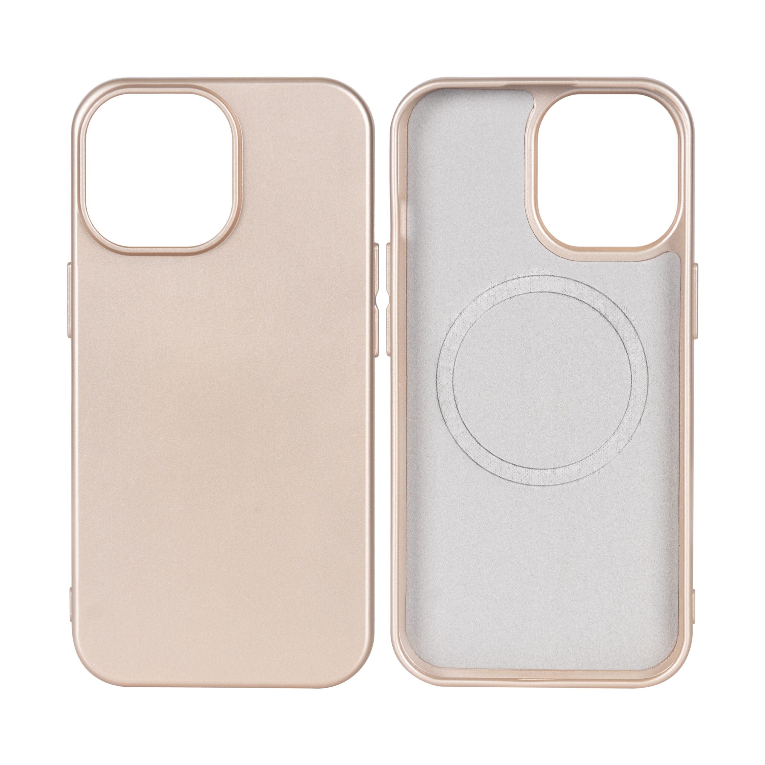 Rixus Soft TPU Handyhülle mit MagSafe kompatibel für Apple iPhone 11 Pro Max Gold – Bild 3