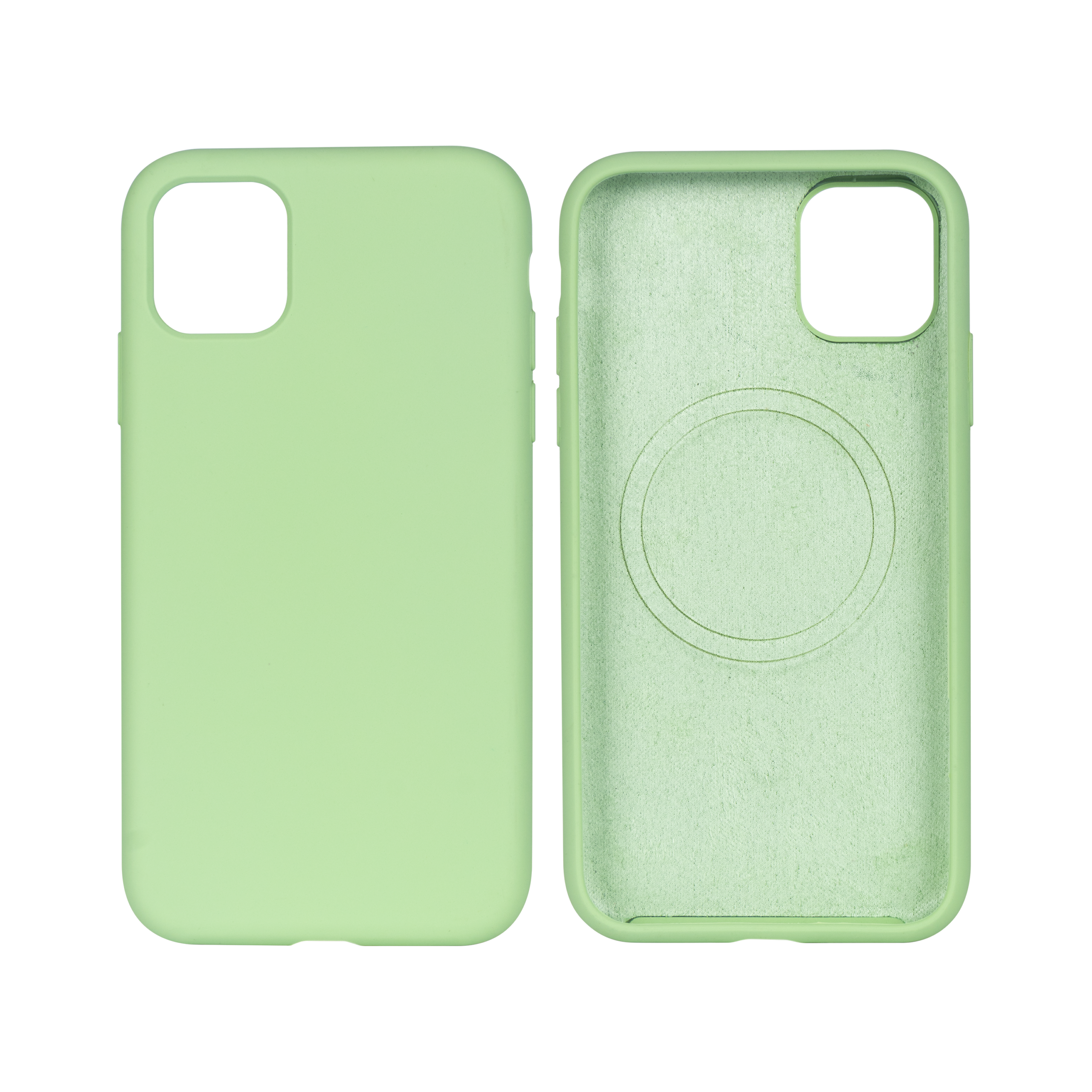 Rixus Soft TPU Handyhülle mit MagSafe kompatibel für Apple iPhone 12, 12 Pro Matcha – Bild 3