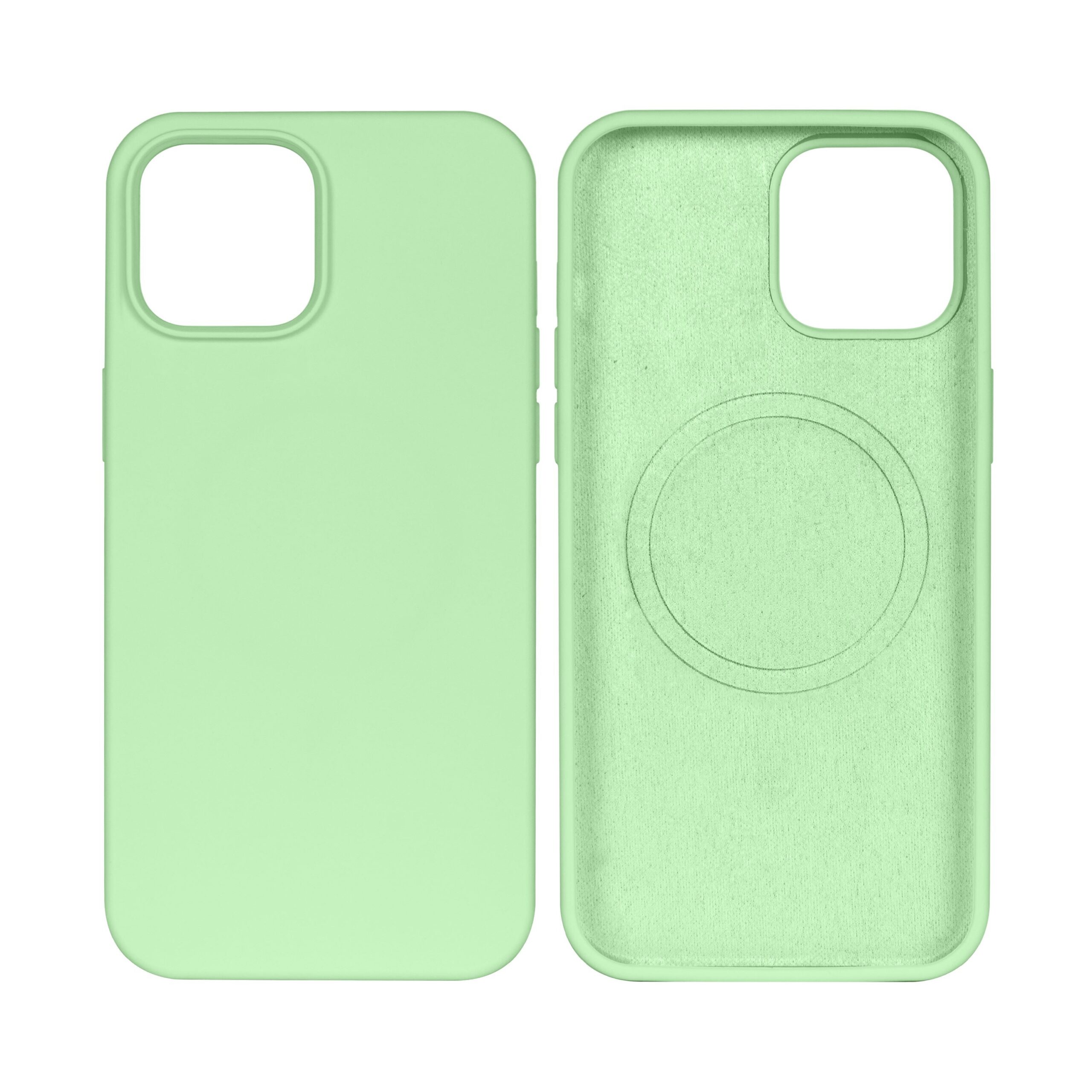 Rixus Soft TPU Handyhülle mit MagSafe kompatibel für Apple iPhone 12 Mini Matcha – Bild 3