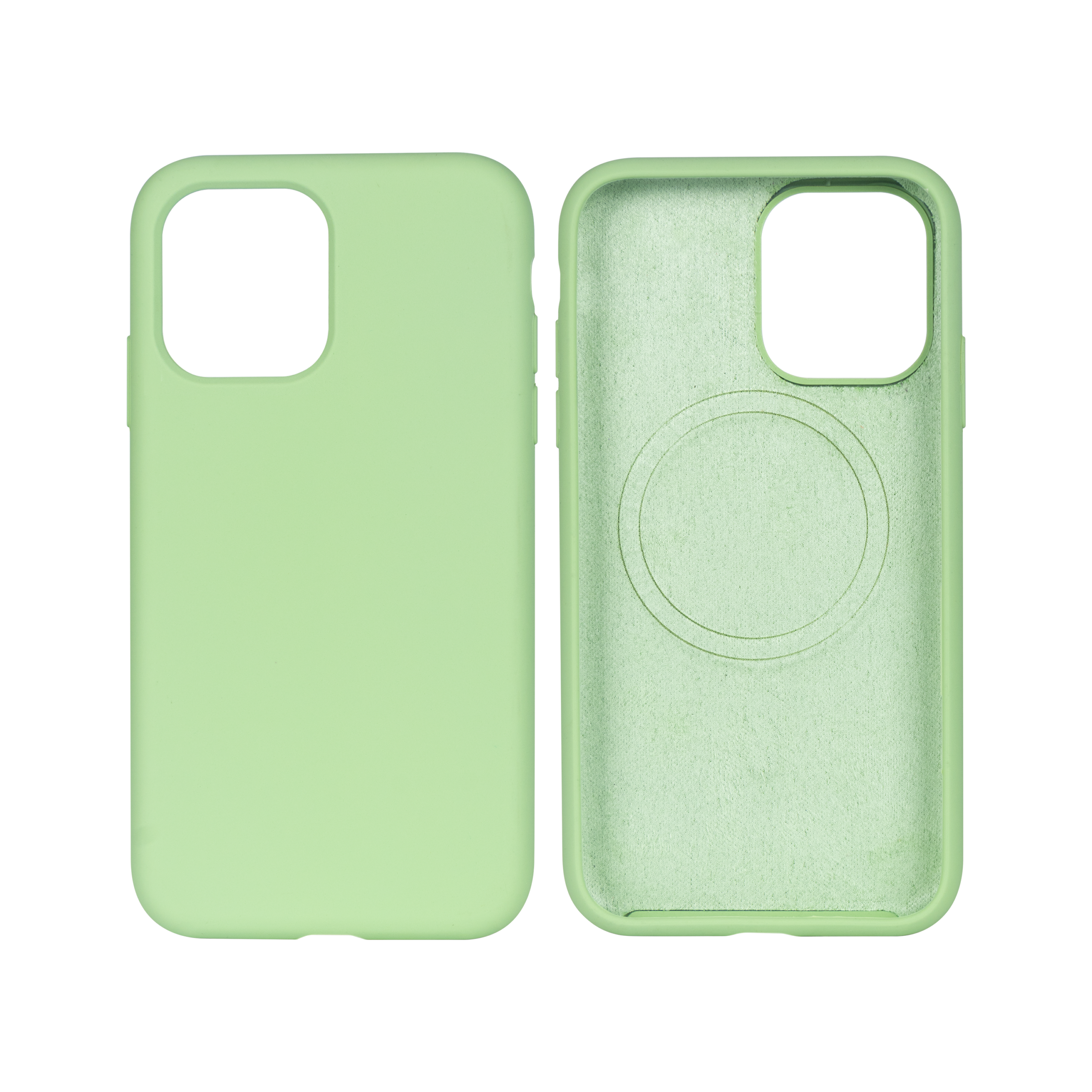 Rixus Soft TPU Handyhülle mit MagSafe kompatibel für Apple iPhone 12 Pro Max Matcha – Bild 3