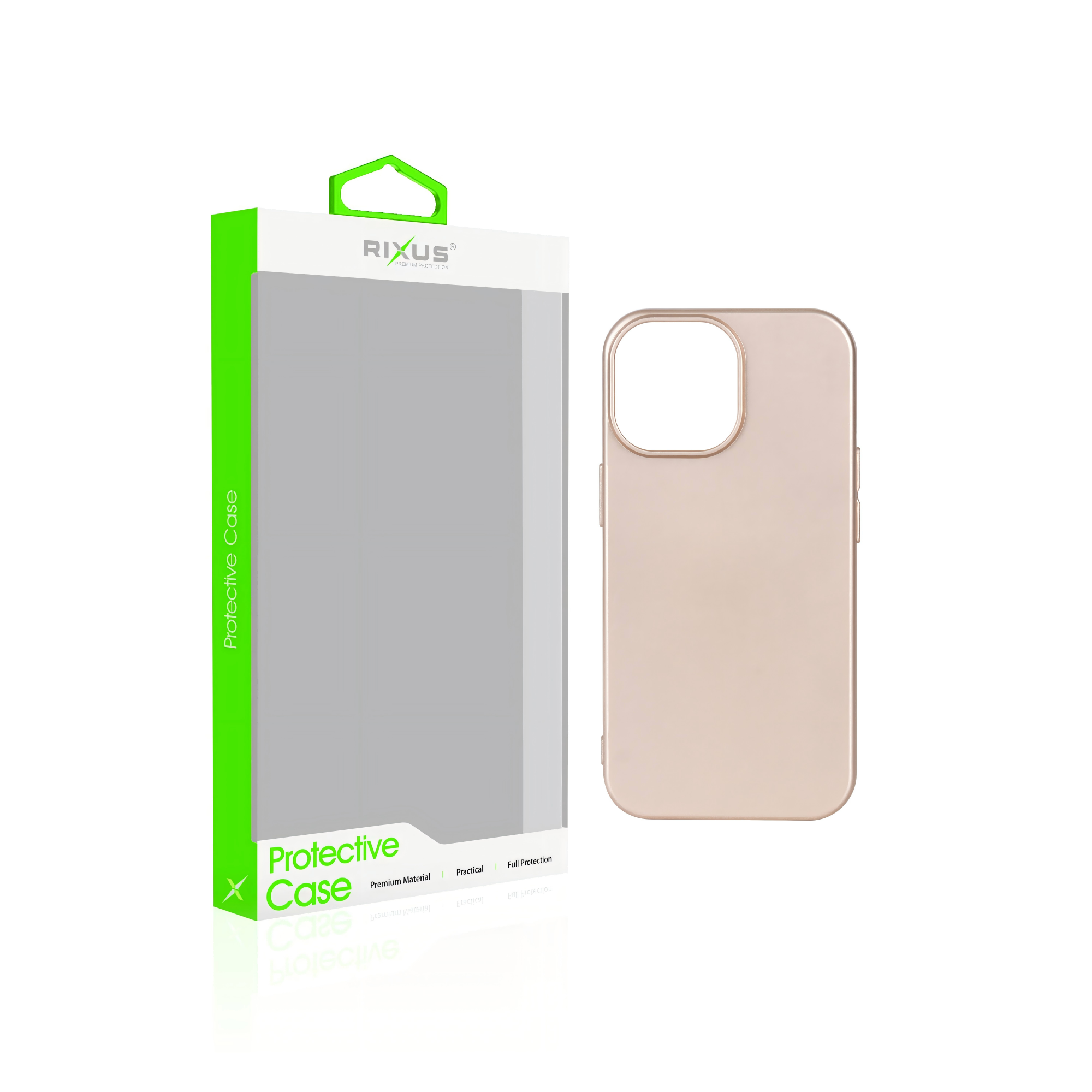 Rixus Soft TPU Handyhülle mit MagSafe kompatibel für Apple iPhone 12 Pro Max Gold – Bild 5