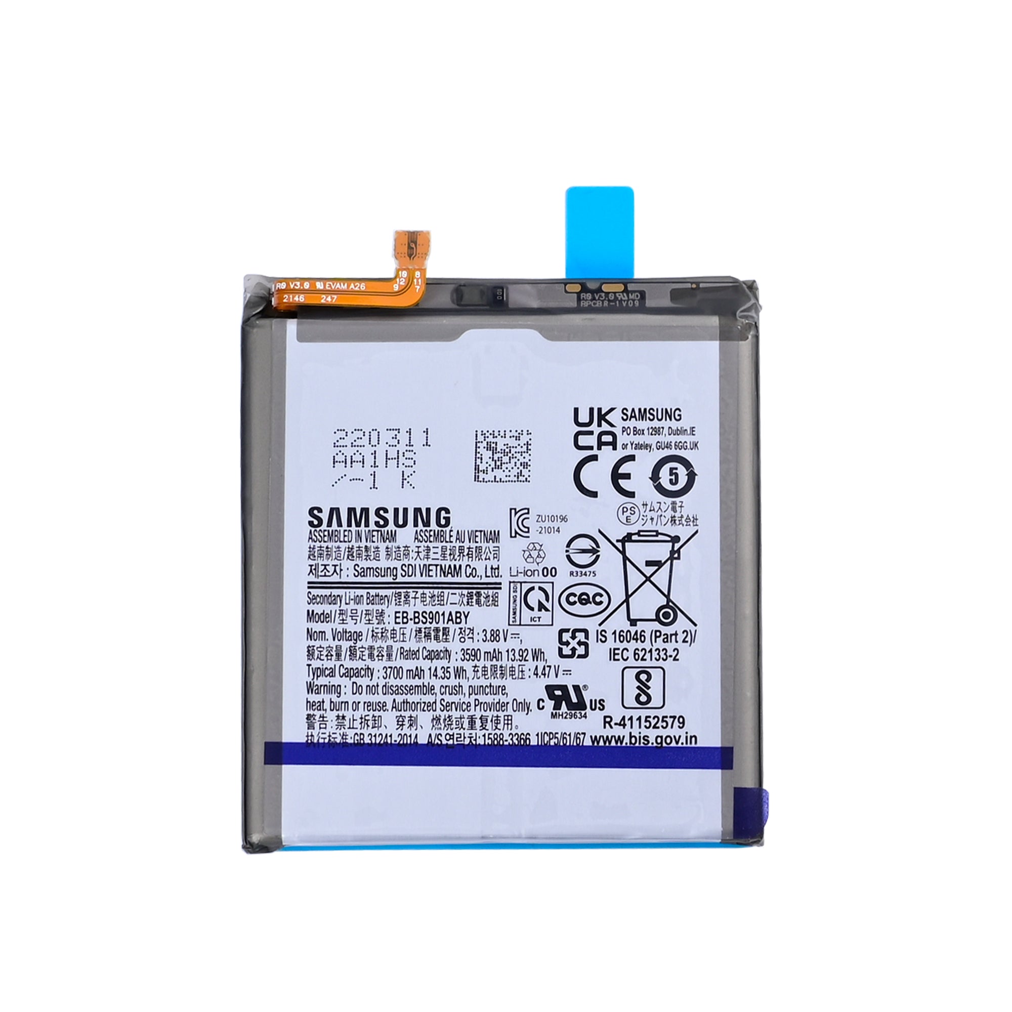 Samsung Galaxy S22 S901B Akku EB-BS901ABY Original Bulk