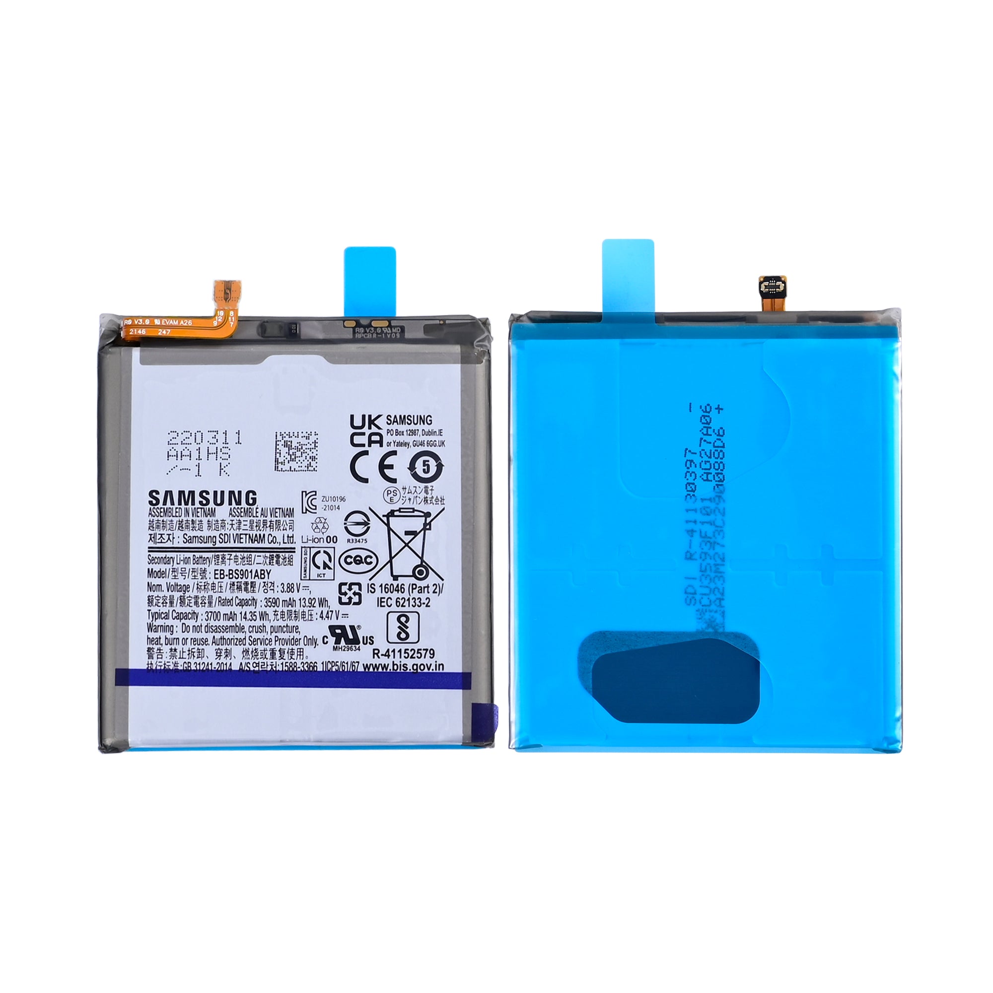 Samsung Galaxy S22 S901B Akku EB-BS901ABY Original Bulk – Bild 3