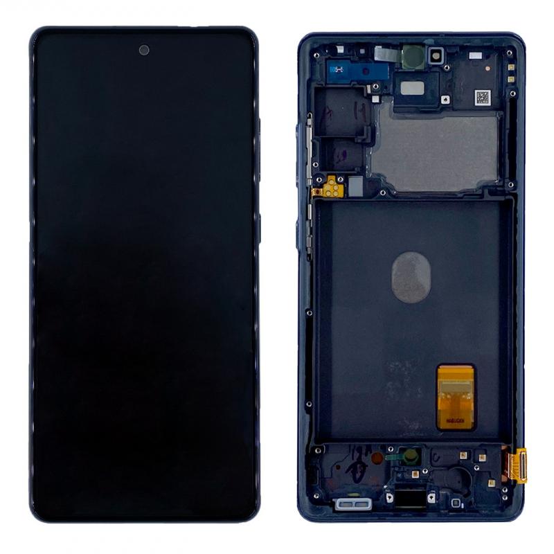 Samsung Galaxy S20 FE G780F, 5G G781B Display und Touchscreen-Digitizer mit Rahmen Cloud Navy Pre-Assembled – Bild 4