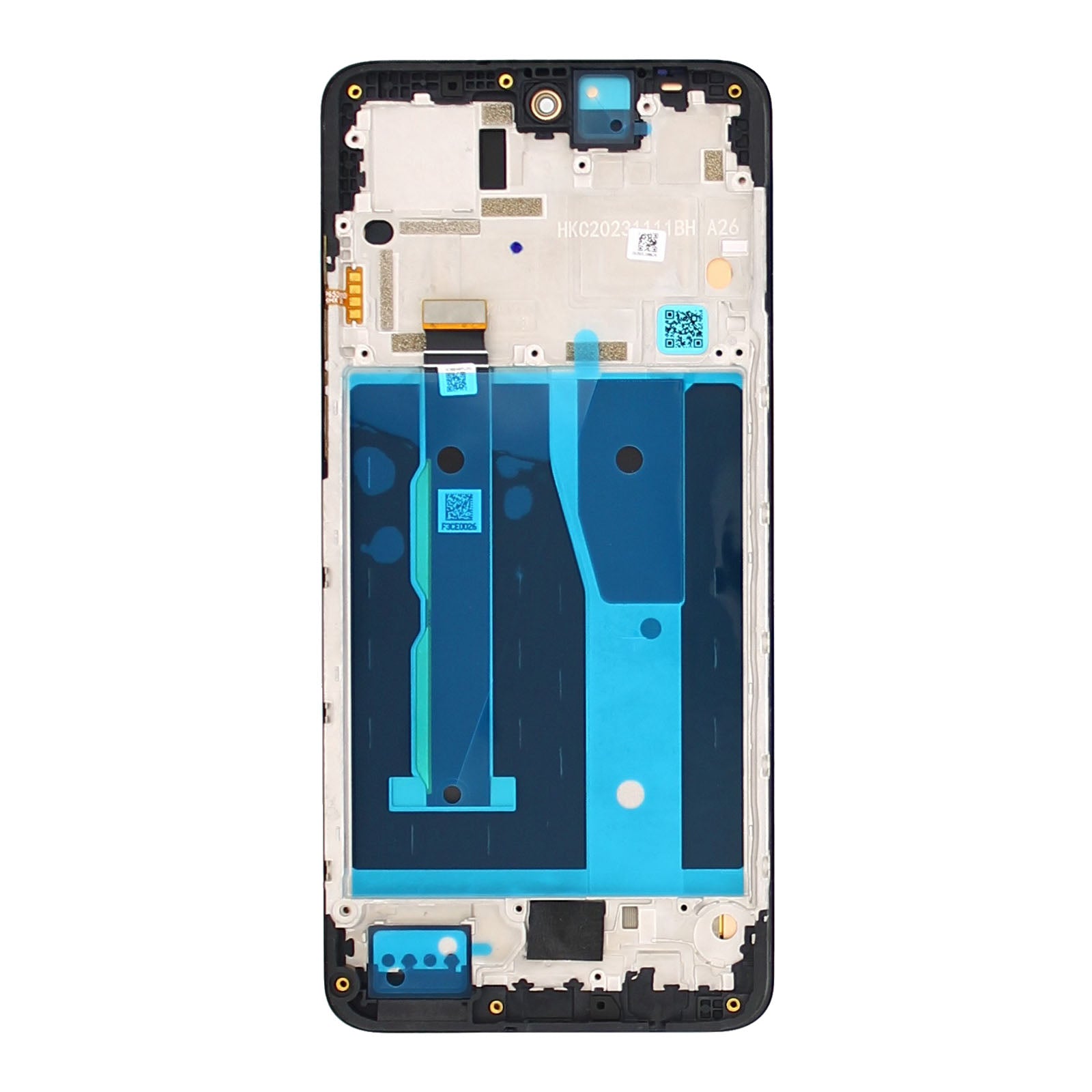 Motorola G84 5G Display und Touchscreen-Digitizer mit Rahmen Black Service Pack – Bild 2