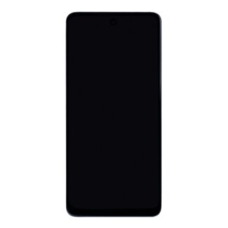 Motorola Moto G04 Display und Touchscreen-Digitizer mit Rahmen Black Service Pack