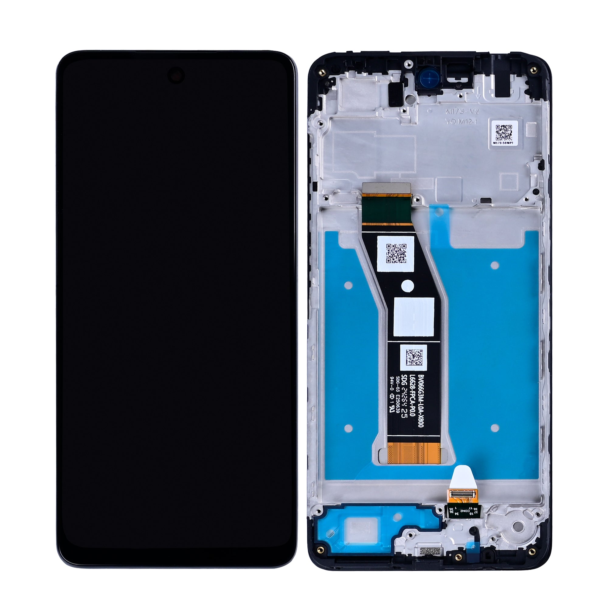 Motorola Moto G04 Display und Touchscreen-Digitizer mit Rahmen Black Service Pack – Bild 3