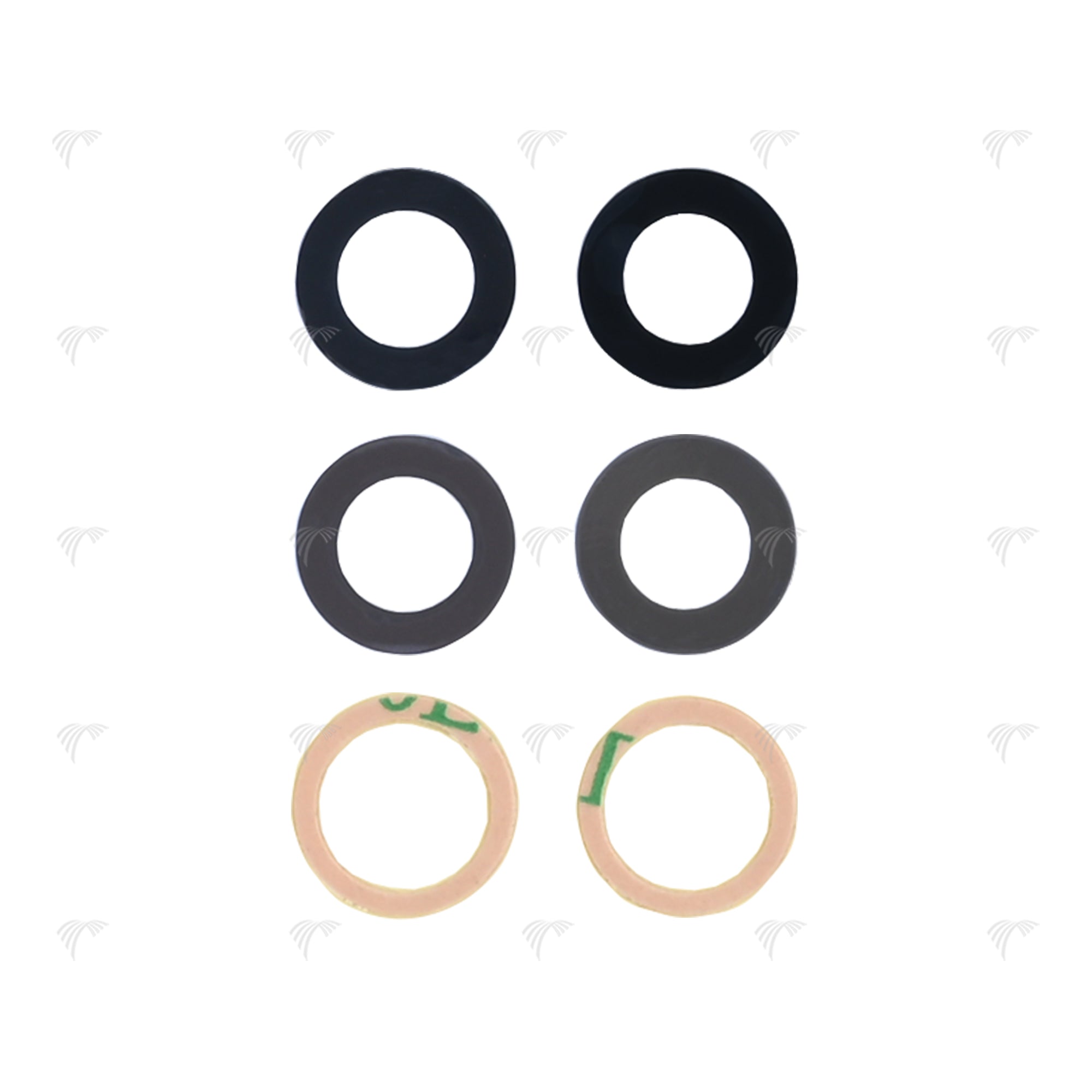 Für Apple iPhone 15, iPhone 15 Plus Kameraglas Set Black OEM – Bild 3