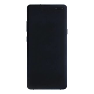 Samsung Galaxy S10 5G G977B Display und Touchscreen-Digitizer mit Rahmen Majestic Black Service Pack