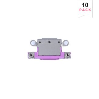 Für Apple iPhone 16, 16 Plus System Ladebuchse Pink (10er-Pack)