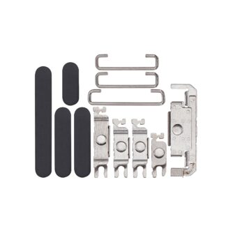 Für Apple iPhone 16 Pro, 16 Pro Max Side Taste Set Black Titanium kompatibel (4er-Pack)