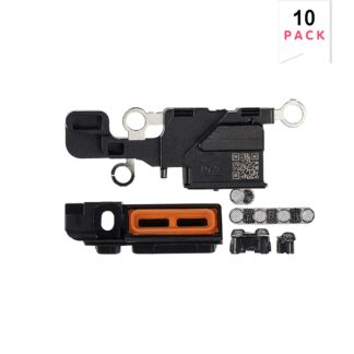 Für Apple iPhone 16 Lautsprecher und Microphone Mesh Set Black kompatibel (10er-Pack)