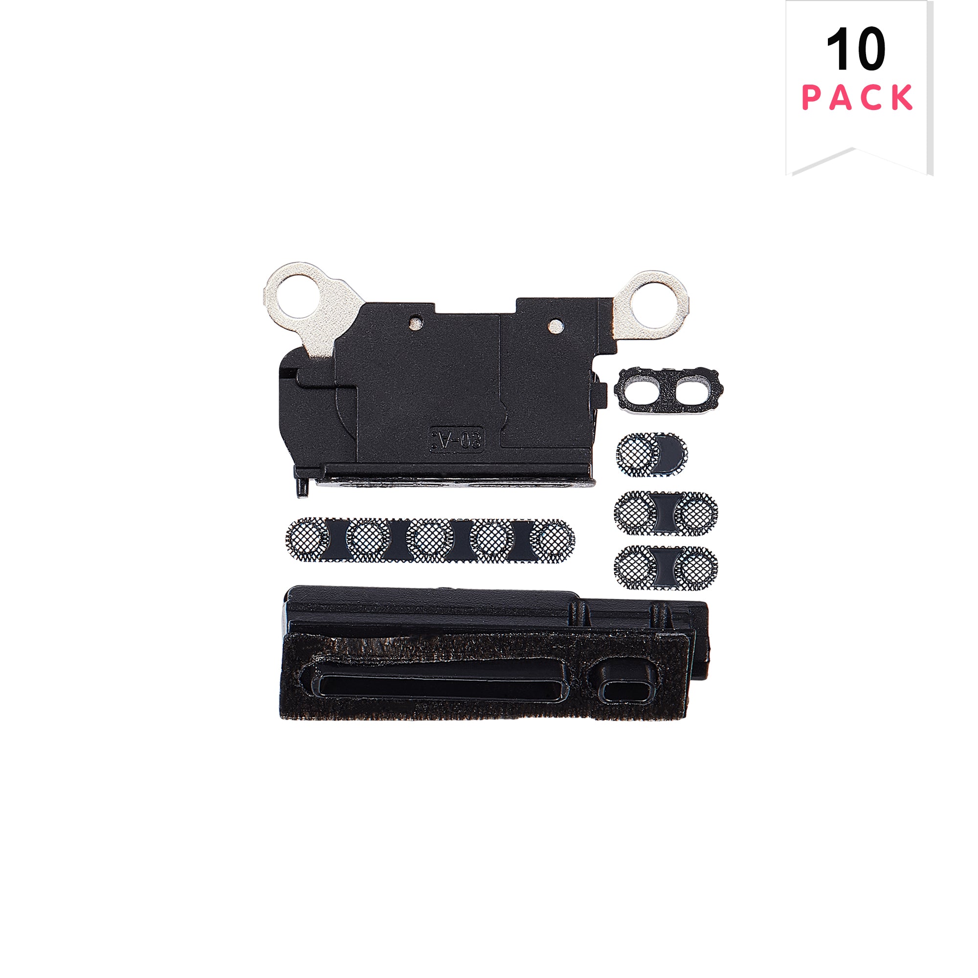 Für Apple iPhone 15 Pro Max Lautsprecher und Microphone Mesh Natural Titanium kompatibel (10er-Pack) – Bild 2