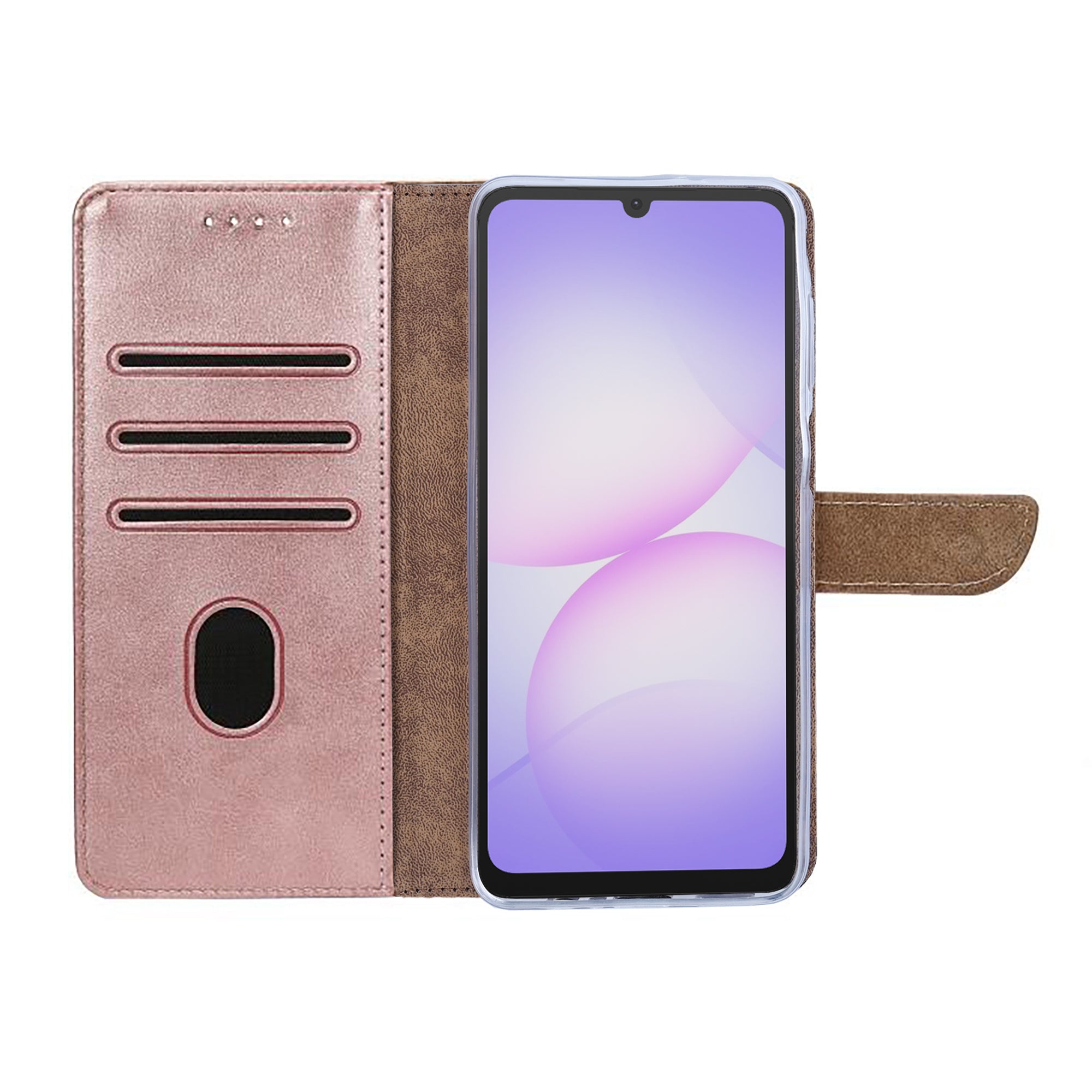 Rixus Buchhülle für Samsung Galaxy A07, A08 Pink – Bild 6