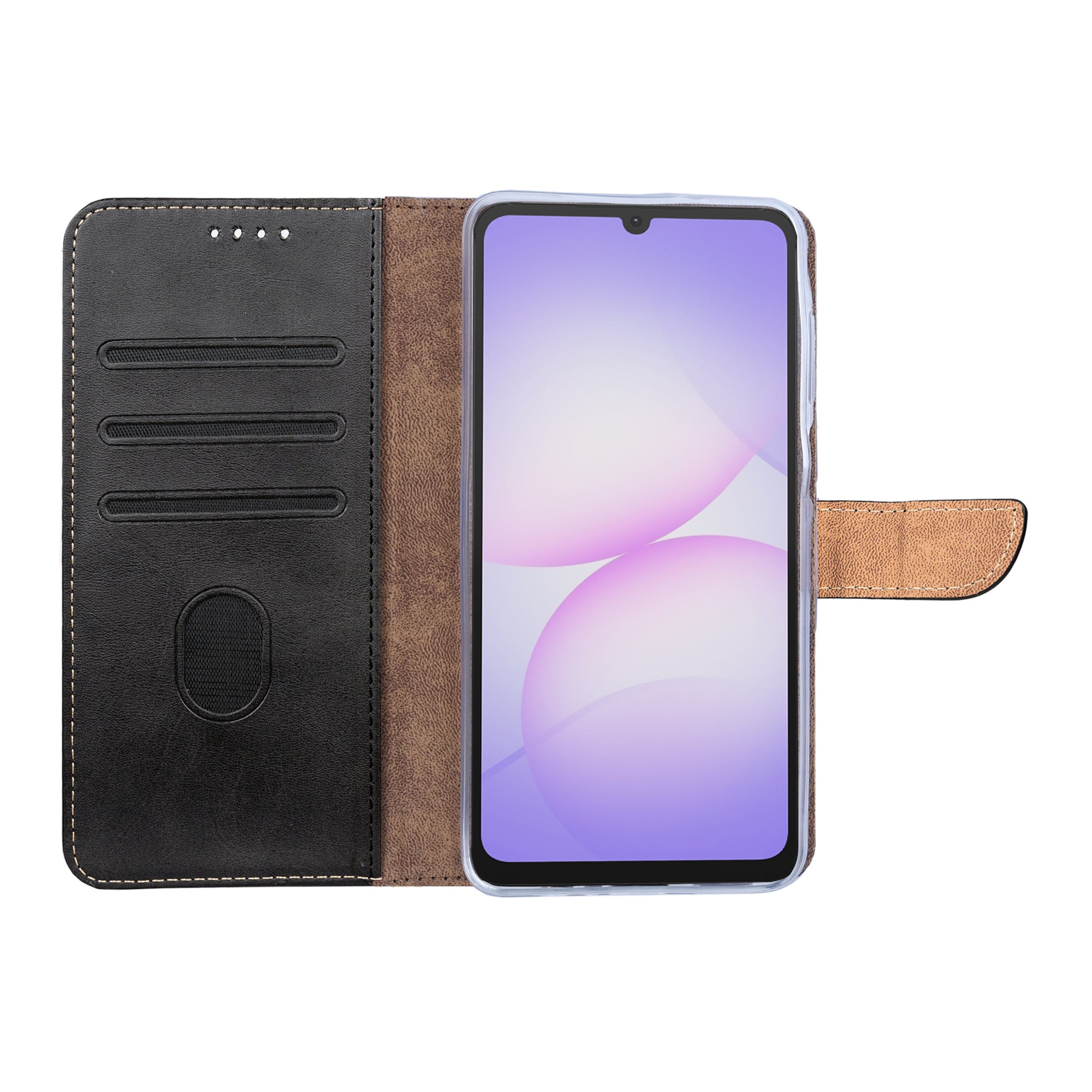 Rixus Buchhülle für Samsung Galaxy A07, A08 Black – Bild 5