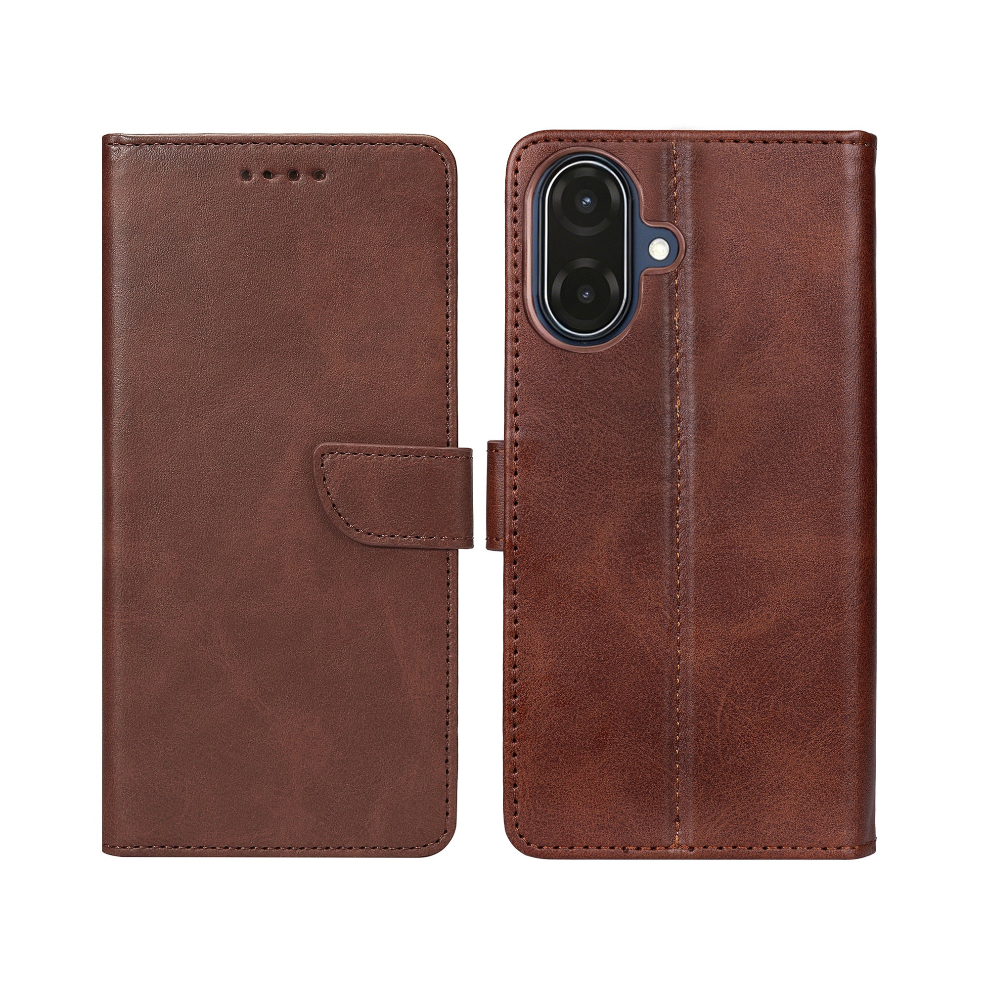 Rixus Buchhülle für Samsung Galaxy A07, A08 Brown – Bild 3