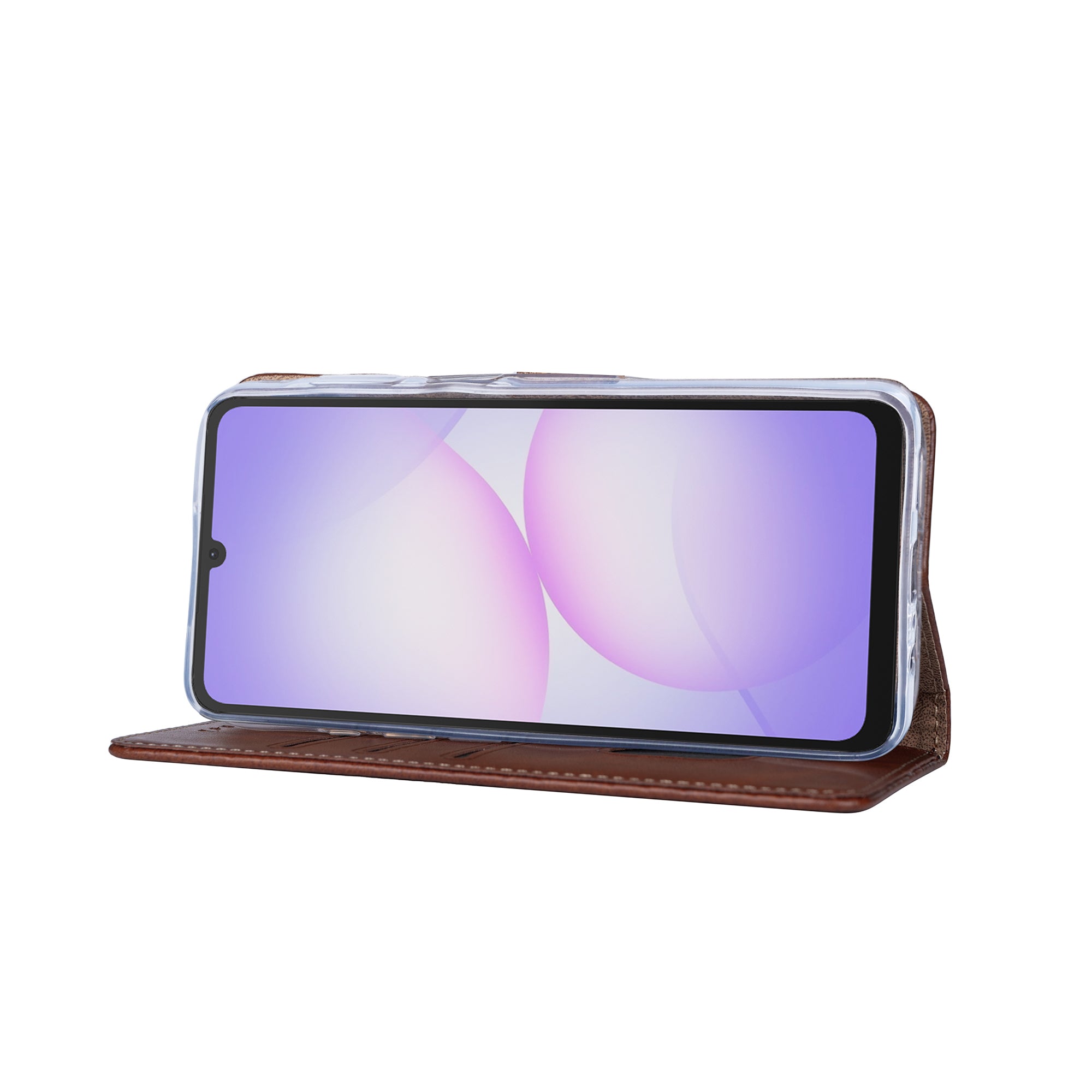 Rixus Buchhülle für Samsung Galaxy A07, A08 Brown – Bild 5