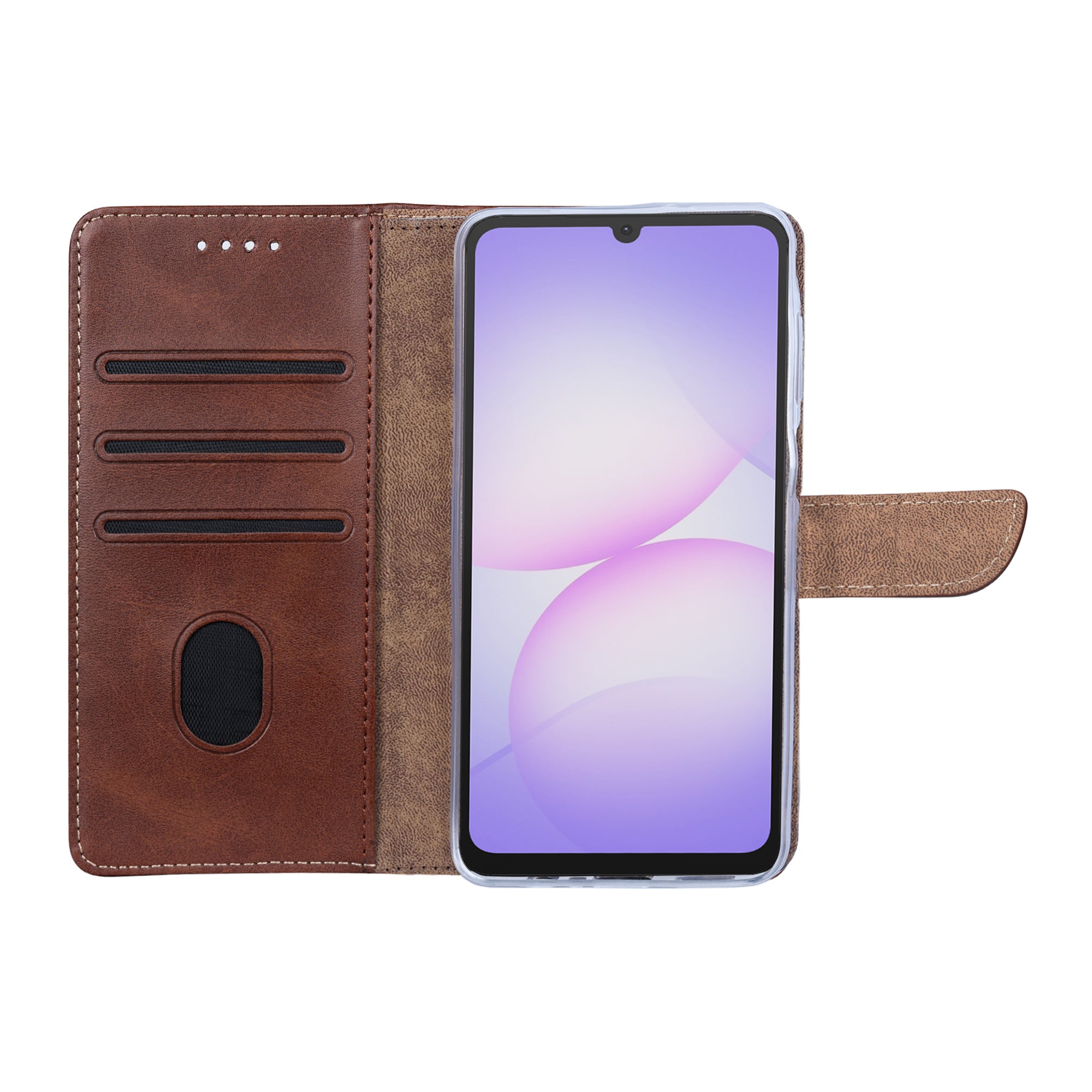 Rixus Buchhülle für Samsung Galaxy A07, A08 Brown – Bild 6