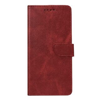 Rixus Buchhülle Klapphülle für iPhone 15 16 17 Modell & Farbe - Modell: iPhone 17 - Farbe: Dark Red (Rot)
