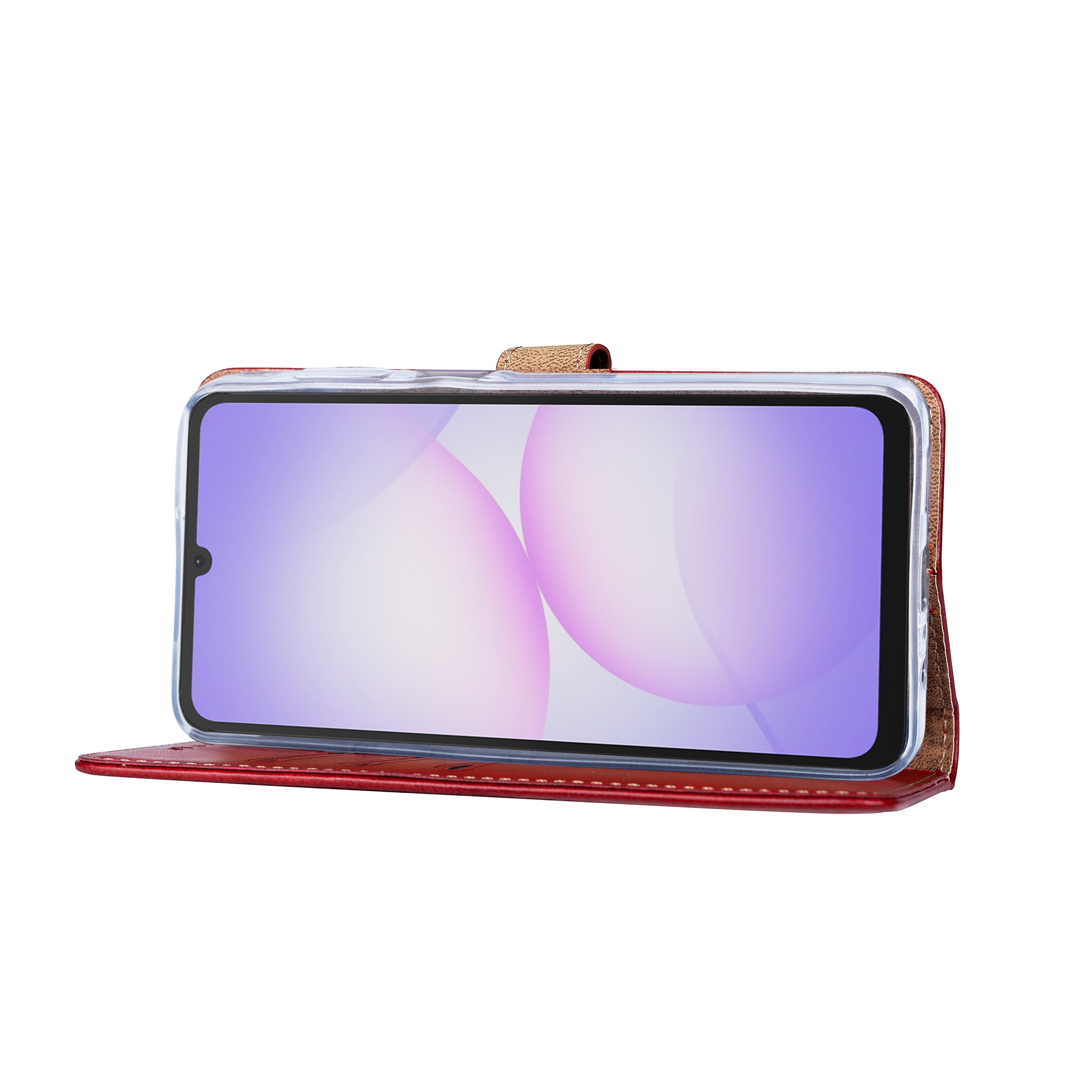 Rixus Buchhülle für Samsung Galaxy A07, A08 Dark Red – Bild 5