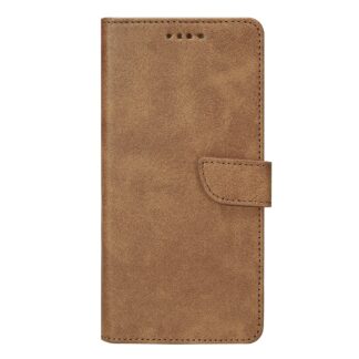 Rixus Buchhülle Klapphülle für iPhone 15 16 17 Modell & Farbe - Modell: iPhone 17 - Farbe: Light Brown (Braun)
