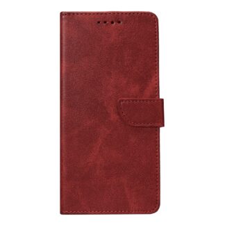 Rixus Buchhülle Klapphülle für iPhone 15 16 17 Modell & Farbe - Modell: iPhone 17 Pro - Farbe: Dark Red (Rot)