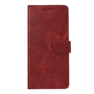 Rixus Buchhülle Klapphülle für iPhone 15 16 17 Modell & Farbe - Modell: iPhone 17 Pro Max - Farbe: Dark Red (Rot)