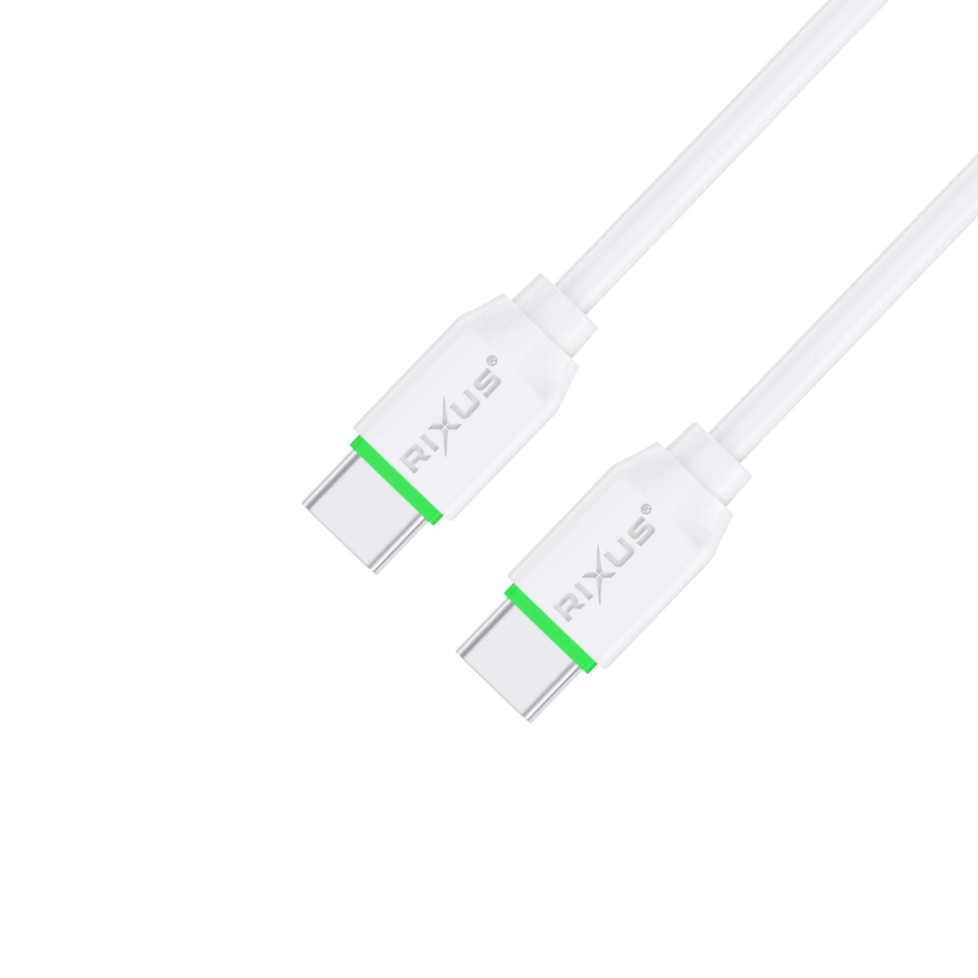 Rixus RXUC13C Fast Ladekabel USB-C To USB-C 30cm White – Bild 2
