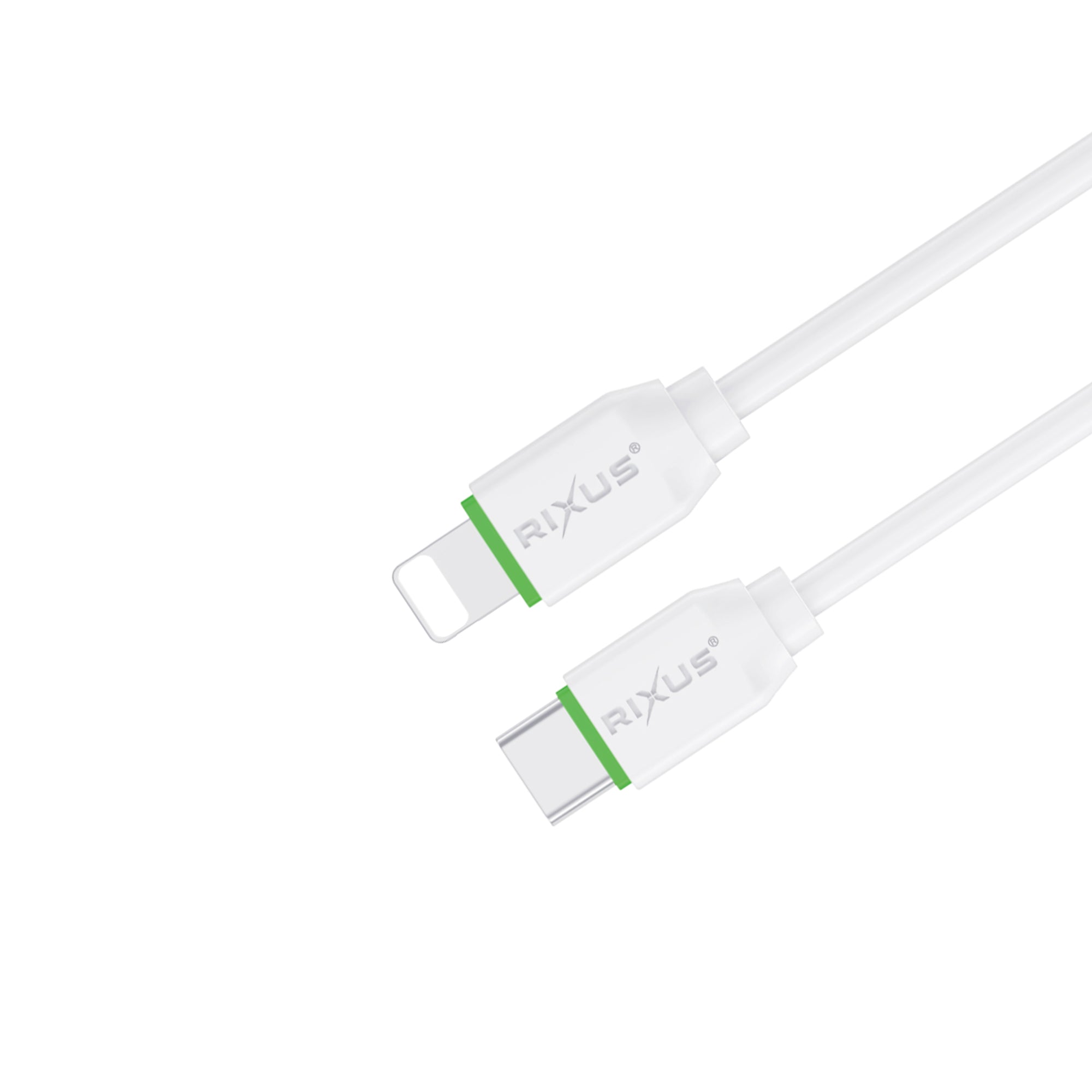 Rixus RXUC13L Fast Ladekabel USB-C To Lightning Anschluss 30cm White – Bild 2