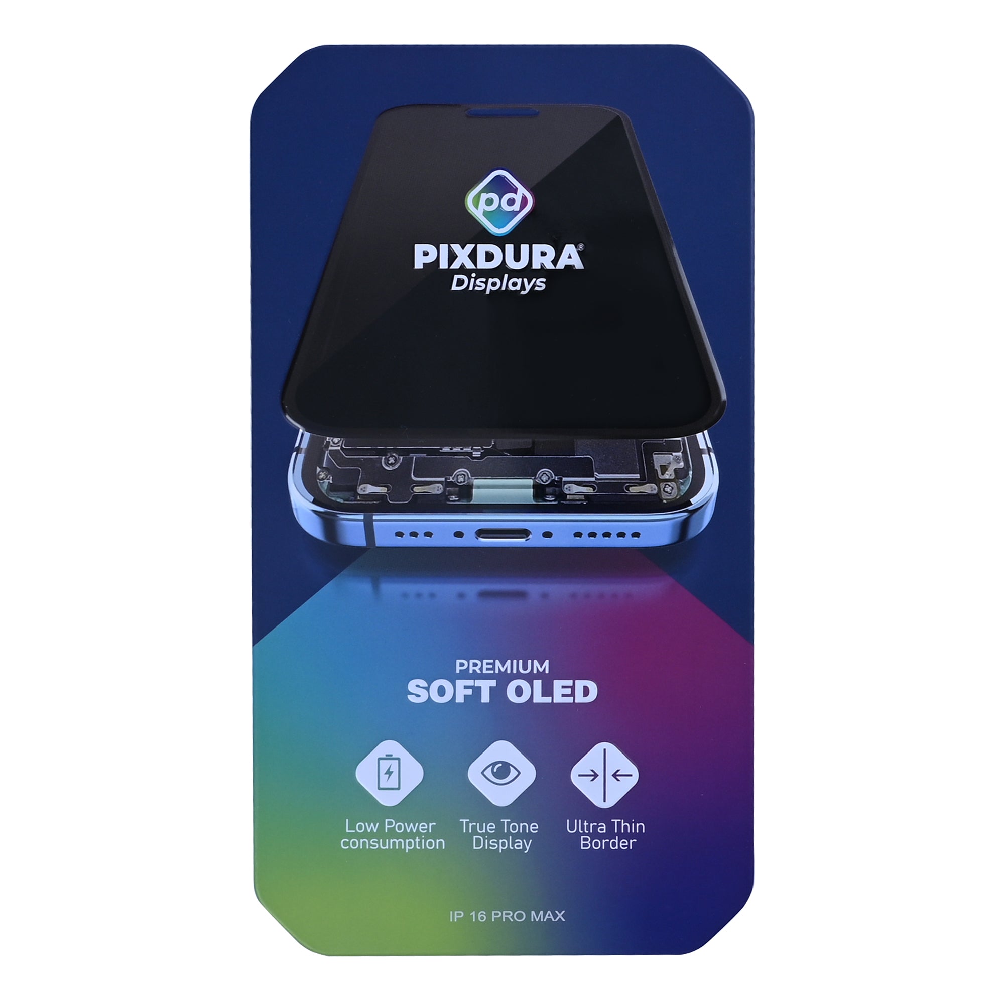 PIXDURA Display für iPhone 16 Pro Max Soft OLED Premium 120Hz Touchscreen – Bild 6