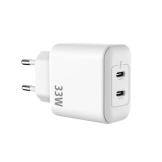 Rixus RXHC33D GaN Double USB-C Netzteil 33W White
