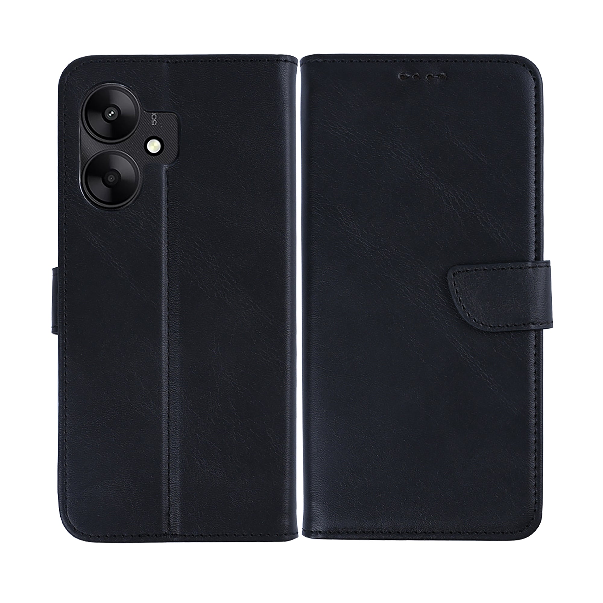 Rixus Buchhülle für Xiaomi Redmi 13C Black – Bild 3